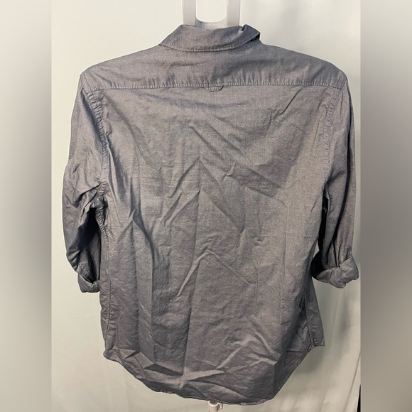 Express Gray Button-Up Shirt size medium - Picture 9 of 11